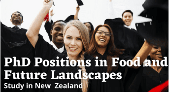 PhD Positions in Food and Future Landscapes, New Zealand