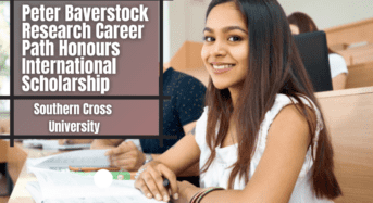 Peter Baverstock Research Career Path Honours International Scholarship in Australia