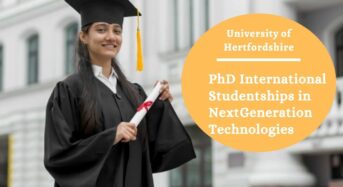 PhD International Studentships in Next-GenerationTechnologies, UK