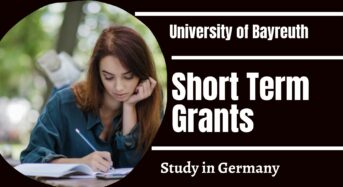 Short Term Grants at University of Bayreuth, Germany