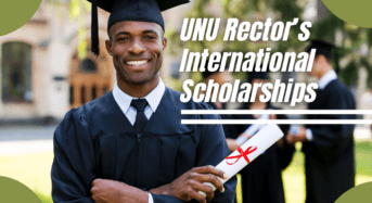 UNU Rector’s Scholarships for International Students in USA