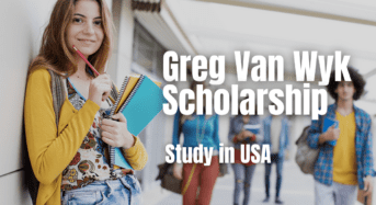 Greg Van Wyk Scholarship in USA