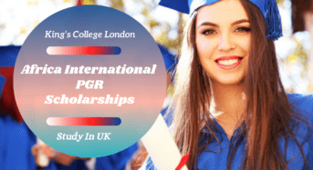 King’s College London Africa International PGR Scholarships in UK
