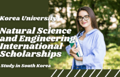 Natural Science and Engineering International Scholarships at Korea University, South Korea